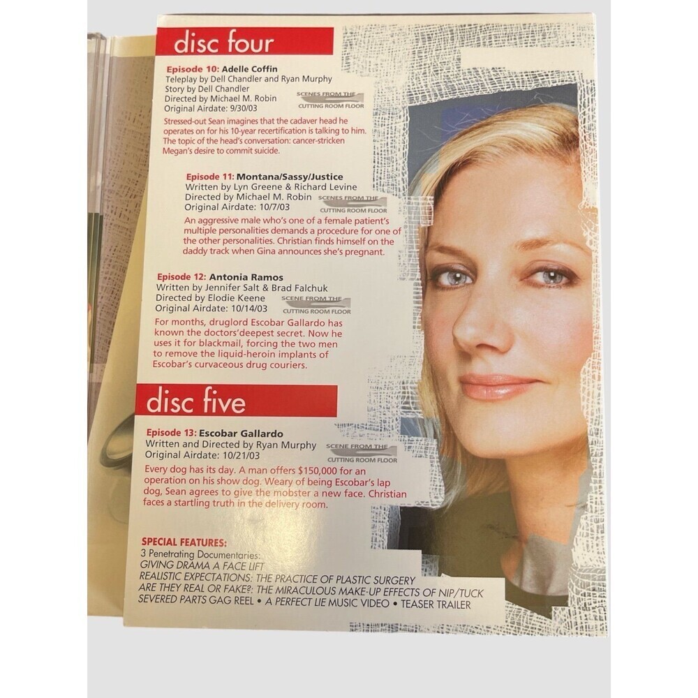 Nip/Tuck - The Complete First Season (DVD, 2004, 5-Disc Set) - Picture 4 of 6